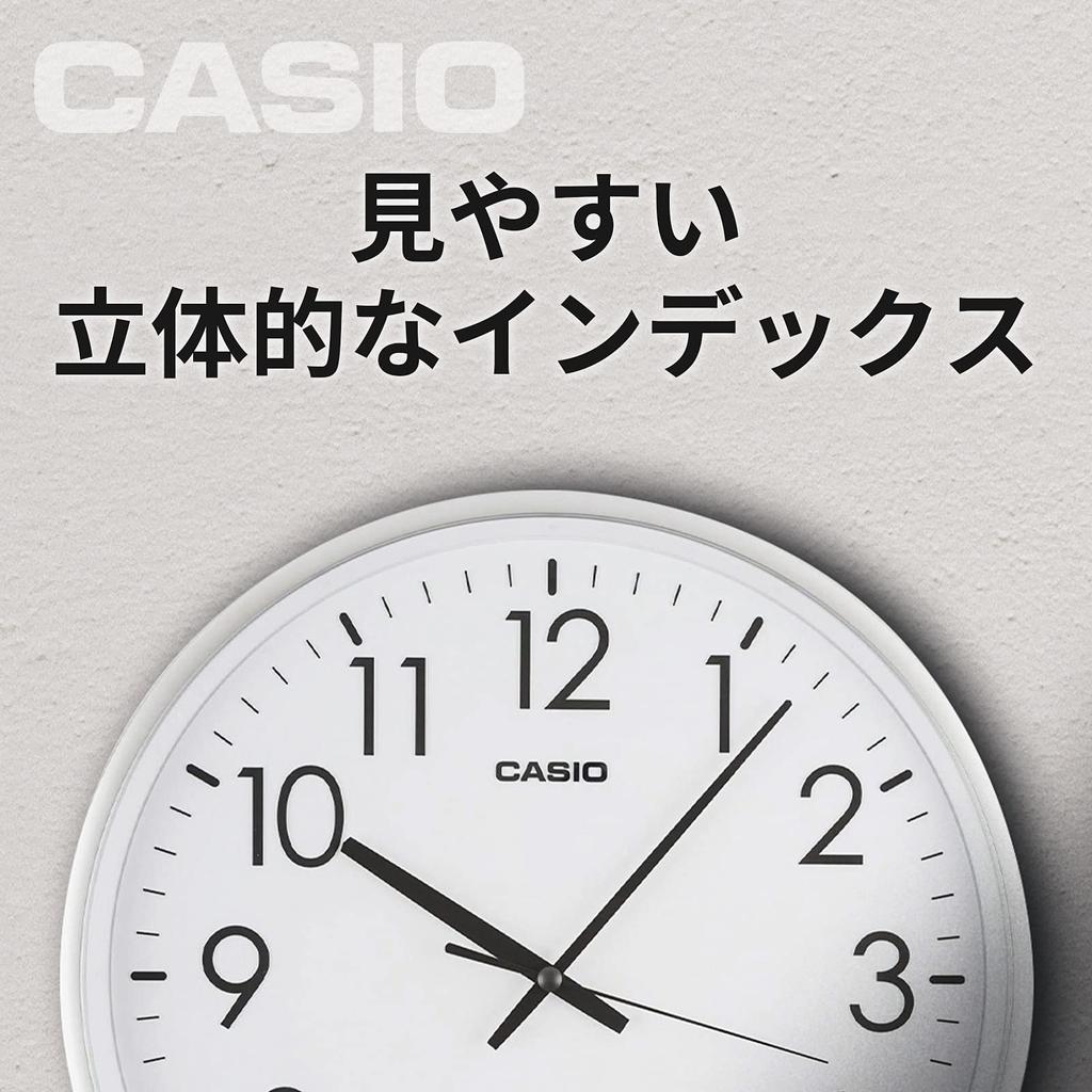CASIO Настенные офисные часы IQ-2000J-8JF Часы, Радиоуправляемые, Металлические, Серебристые, Аналоговые, Стильные,