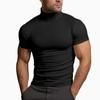 Men'S Sports Work Base Daily Wear T-Shirt Summer Men'S Solid Color Slim Fit Casual T-Shirt Short Sleeved Top