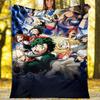My Hero Academia Theme Printed Blanket - Perfect for Couch, Bed, Travel & Outdoor Use | Machine Washable, Cozy & Durable.