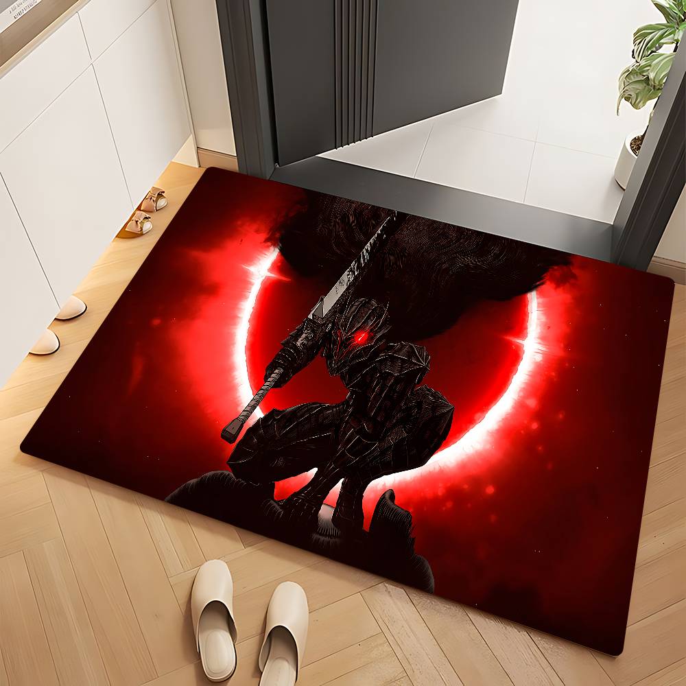 Anime B-BerserkS Hallway Carpet Rectangle Anti-slip Home Soft Badmat Front Door Indoor Outdoor Mat Doormat Area Rug