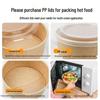 JingJingRS Disposable Kraft Paper Round Bowls