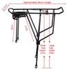 1 Set Portable 250kg Load Capacity Shelf Back Seat Bicycle Rear Luggage Cargo Rack Sturdy Carrier Mountain Bike Bicycle Carrier