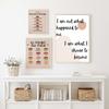 Boho Retro Quote Office Wall Art Therapy Poster Print Motivational Text Canvas Painting Psychology Mural Living Room Decoration