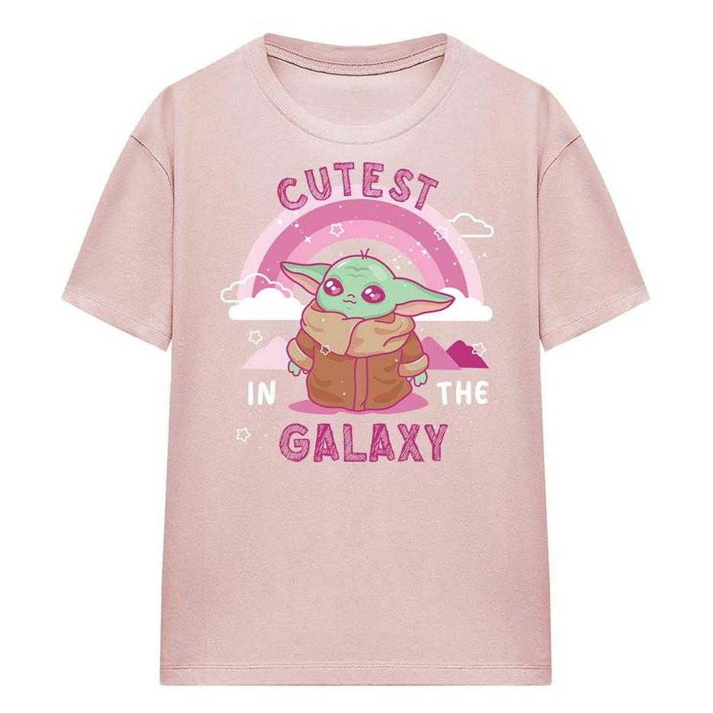 Star Wars: The Mandalorian Womens/Ladies Cutest In The Galaxy Grogu T-Shirt