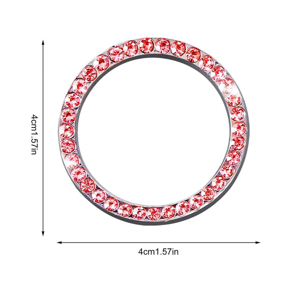 Крышка кнопки старт-стоп - Декоративное кольцо кнопки запуска автомобиля Автомобильный ручной работы с бриллиантами