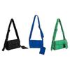 Padded Woven Cotton Crossbody Bag