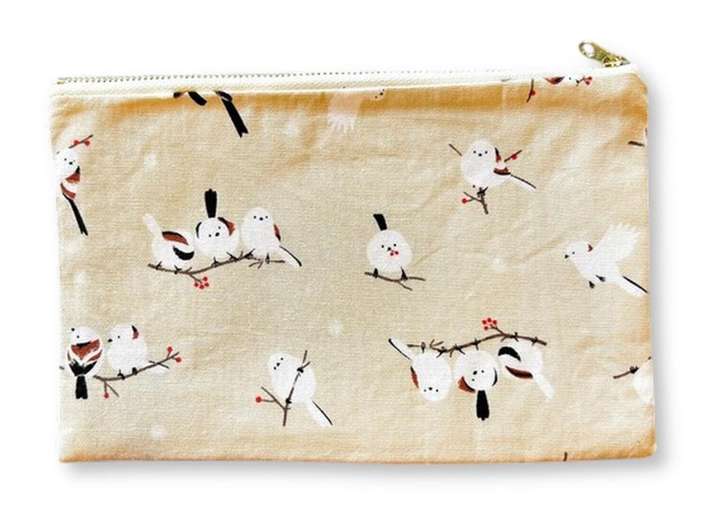 Плоская косметичка Shikisaido, Мульти-косметичка Shimaenaga, Дорожная косметичка, Косметичка, Чехол для мелочей, Японские товары (бежевый)