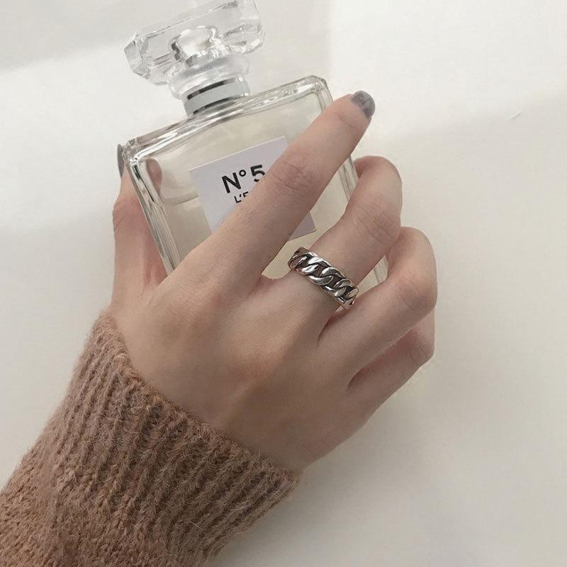 925 Silver Rings New Party Jewelry Vintage Charm Double Layer Geometric Nail Design Accessories Gift Dropship