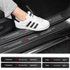 ETU4   For AMG Car For Mercedes Benz AMG 4pcs Carbon Fiber Anti Scratch Scuff Pedal Car Door Sill Protector Stickers For Mercedes Benz
