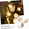 3M 20 LED Simulated White Rose String Light Living Room Bedroom Fairy Light New Year Christmas Valentine's Day Wedding Party Decoration Light