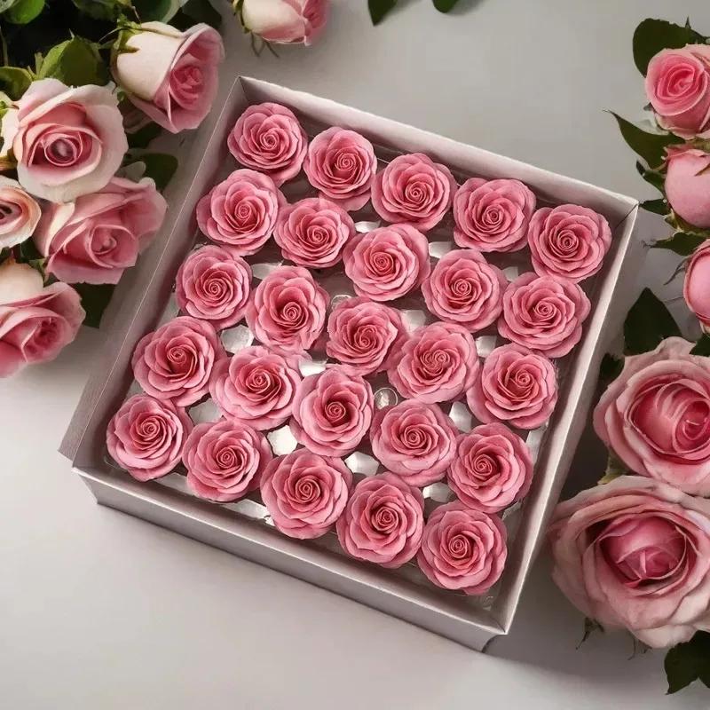 25 шт./коробка Мыльные Цветы Розы Новый Стиль DIY Ручная Работа Подарок на День Матери День Святого Валентина Свадьбу Подарок на Выпускной Декор для Домашней Вечеринки