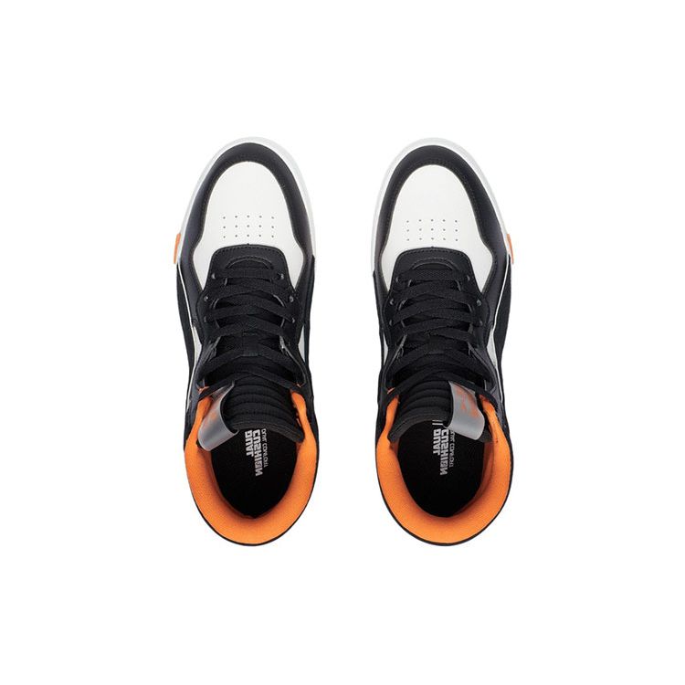 Li Ning Superwave Mid Скейт-кеды Мужские Скейт-кеды Черный Оранжевый AGCR233-3