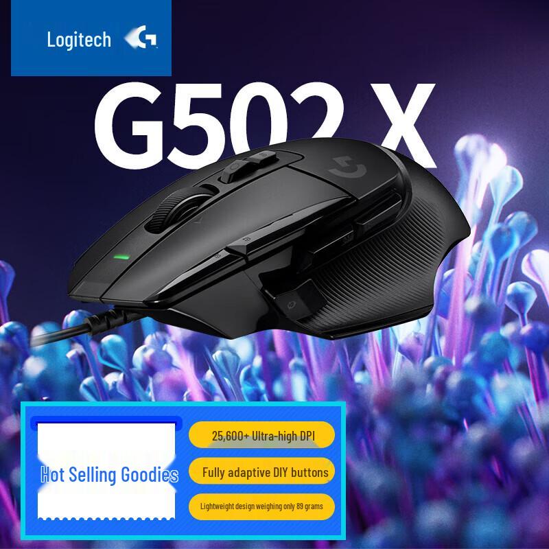 Игровая проводная мышь Logitech G502 X с сенсором HERO