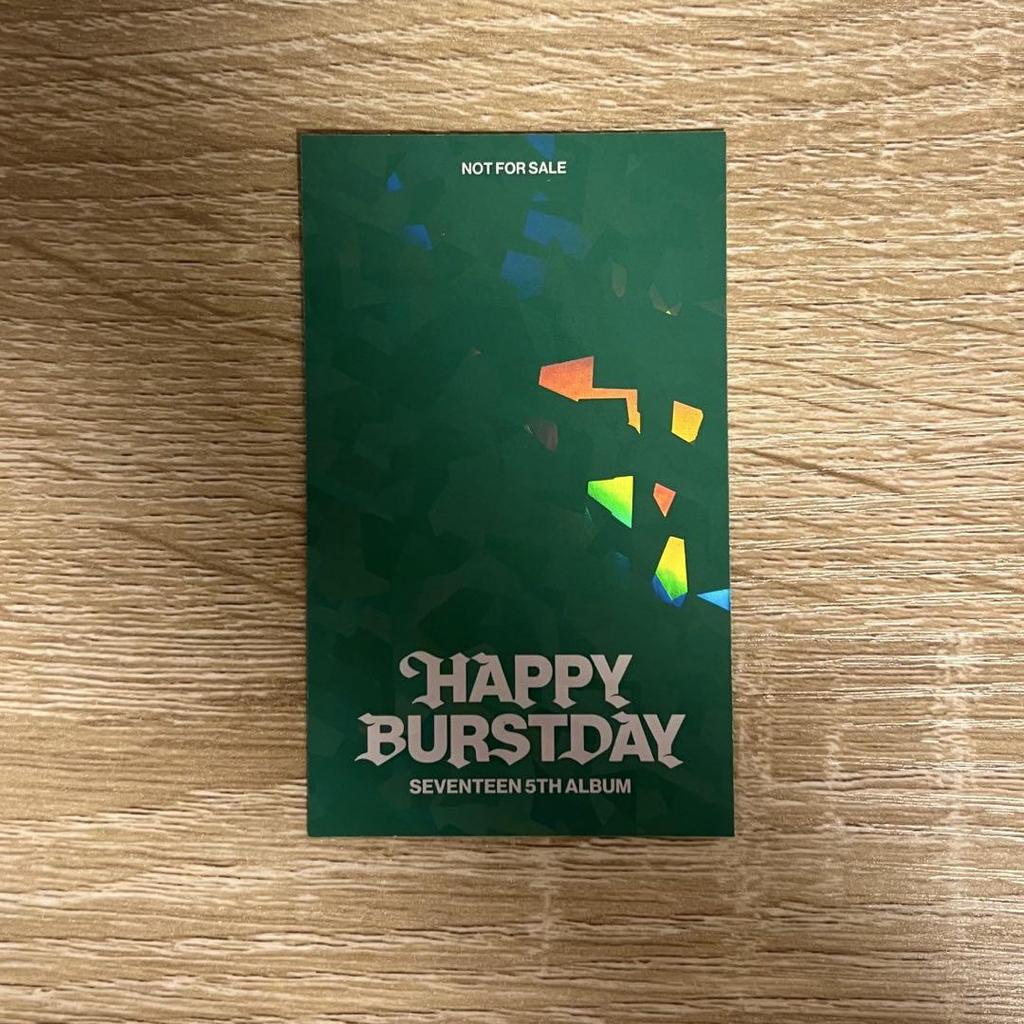 [Б/У] Seventeen BURSTDAY Бонус от Universal Studios Japan Lucky Drop Вону