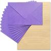 Tuhangcc Premium Velvet-Touch Stationery Set with Unique Design Colors - Best Paper and Elegant 4x6 Envelopes (24 Writing Sheets + 12 Envelopes) for