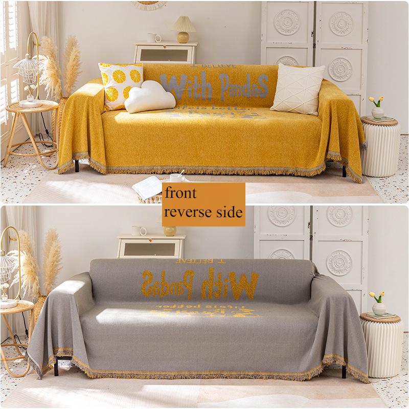 Чехол для дивана, универсальный чехол для дивана на все времена года, не нужно ничего мерить, простое скандинавское одеяло, полотенце для дивана