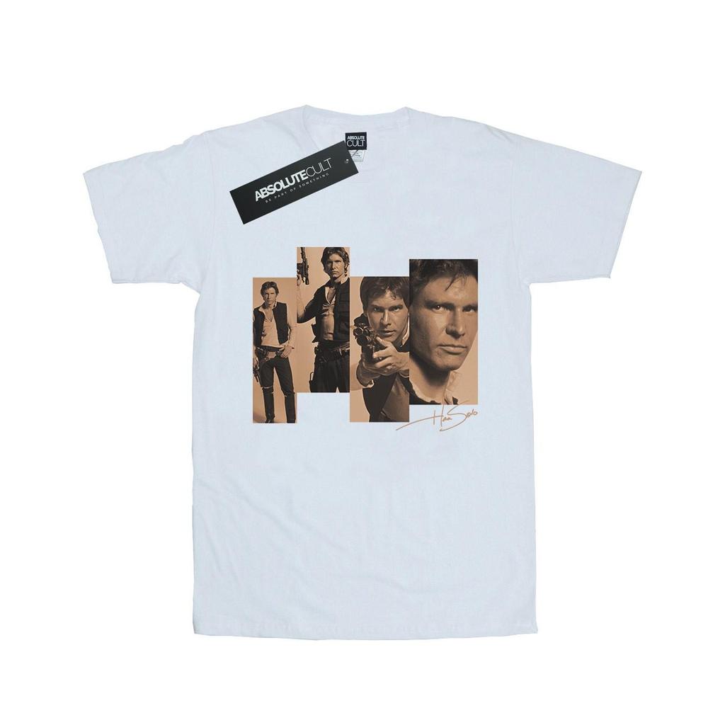 Star Wars Womens/Ladies Han Solo Photoshoot Cotton Boyfriend T-Shirt