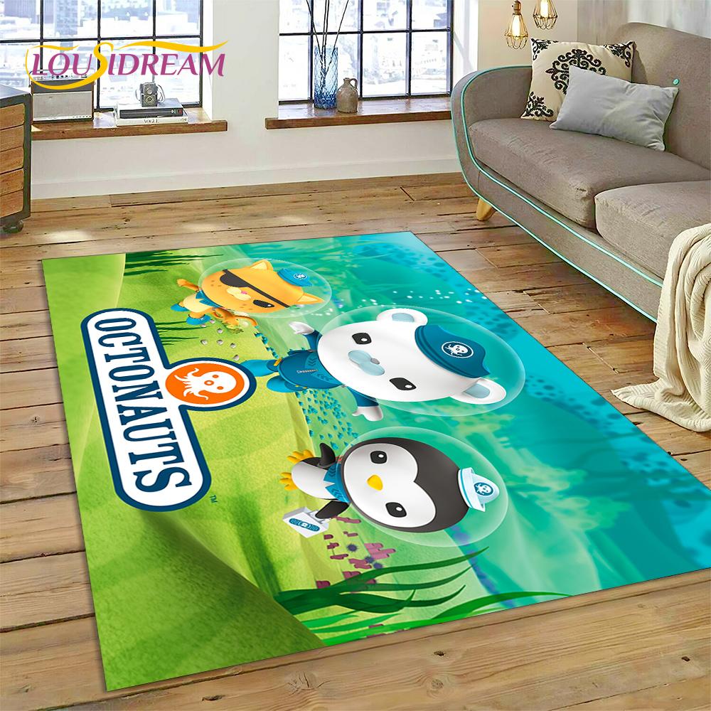 3D Мультяшный Коврик The Octonauts Barnacles, Ковер для Гостиной Спальни Дивана, Декоративный Придверный Коврик, Детский Нескользящий Коврик для Пола