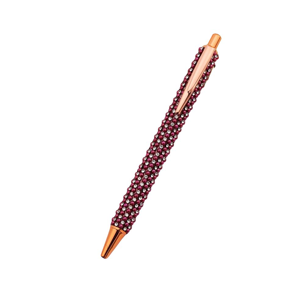 Шариковая ручка Press Rhinestone Rose Gold, роскошные милые свадебные металлические канцелярские принадлежности для школы и офиса, 4 шт.