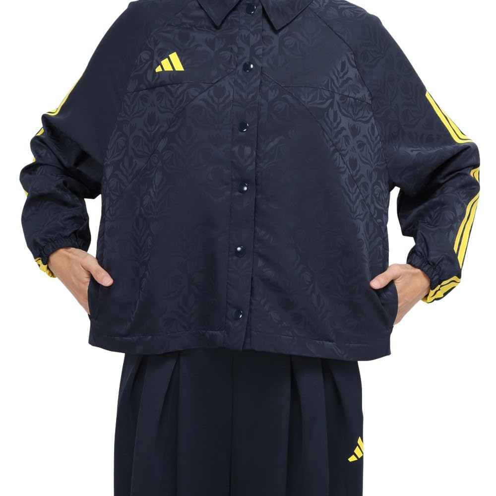 Тренерская куртка Adidas Tiro, Женская KKP06, Чернильный Аврора/Ярко-желтый (KB7635), Размер M
