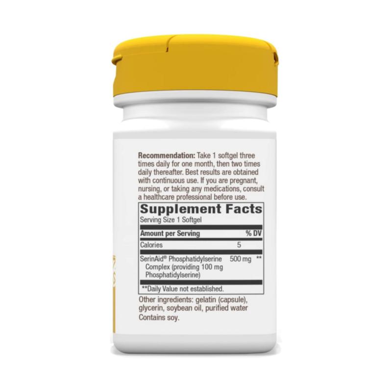 Nature's Way Phosphatidylserine PS 100mg 60 capsules PS effect parents, 60 tablets, 1 unit