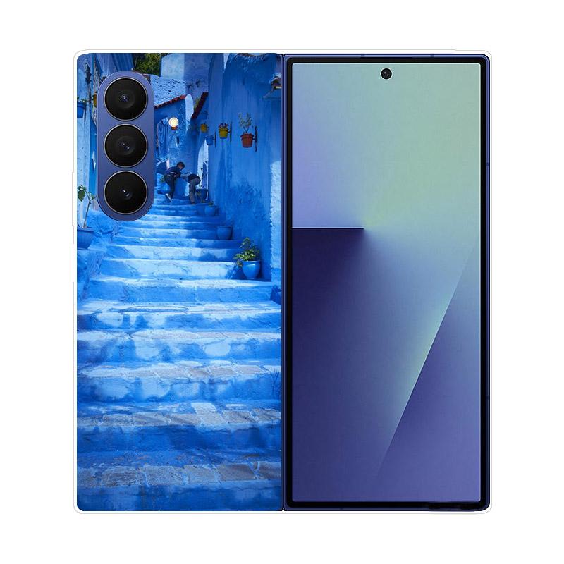 Прозрачный складной чехол для телефона Samsung Galaxy Z Fold 6 7 Прозрачная ударопрочная жесткая крышка из ПК для Samsung Z Fold7 Fold6 Чехол Capa