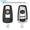 Кожаный чехол для автомобильного ключа для BMW 1, 3, 5, 6 серий E60, E61, E70, E81, E87, E90, E91, E92 320 X1, X5, X6 Z4, Защитная крышка для умного пульта дистанционного управления