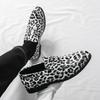Men's Loafers Summer New Large-size Casual Shoes Leopard Print One-pedal Leather Shoes Men's Foreign Trade Doudou Shoes Men