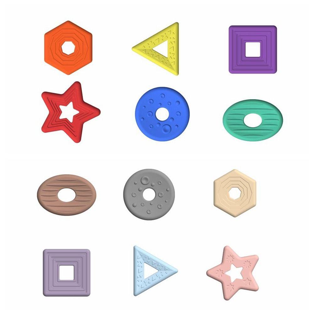 6 шт./набор текстурированных детских сенсорных камней, расслабляющих текстурированных камней для беспокойства, рождественский подарок