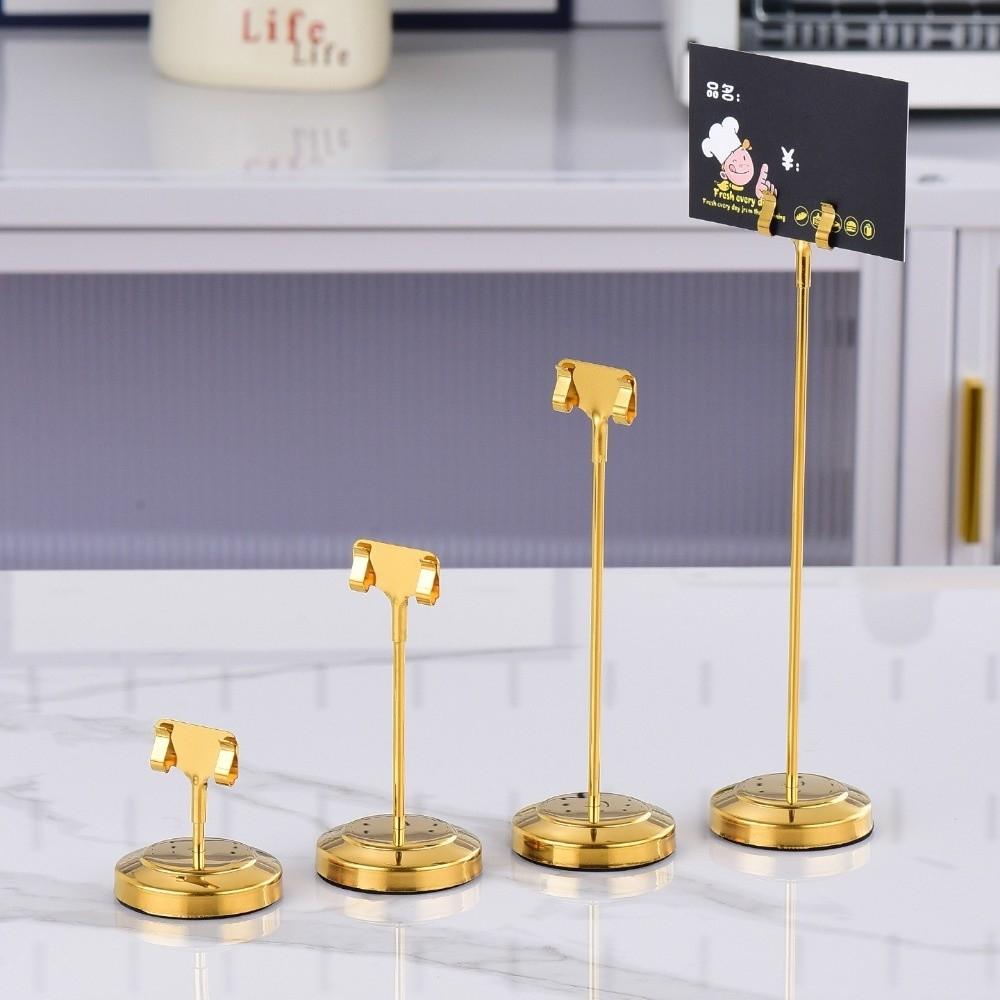 Vertical Memo Clip Holder Stable Base Place Card Holder Convenient Table Number Stand Table