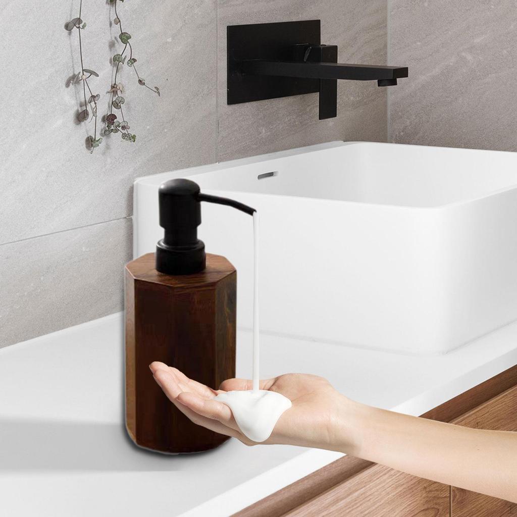 Дозатор для мыла, пустая деревянная бутылка, практичная, простой стиль, дозатор для лосьона