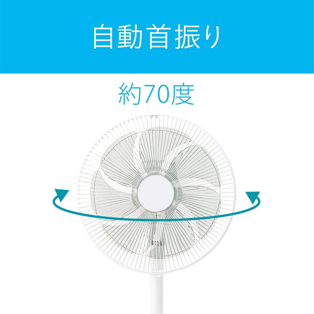 Koizumi Electric AC Mechanical 3 Levels of Air with Off White Fan, Motor, Type, Flow, Oscillating, Timer, KLF-3015/W