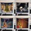 Christmas Tapestry European and American Christmas Bedroom Room Layout Background Cloth Wall Covering