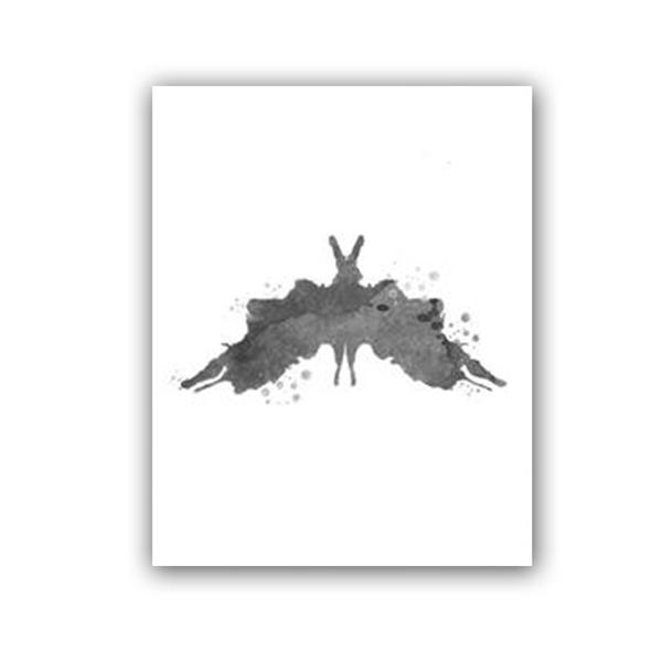 Тест Роршаха, акварель, настенная живопись, холст, картина для психолога, подарок, психологический тест, постеры и принты, фотографии, декор для клиники