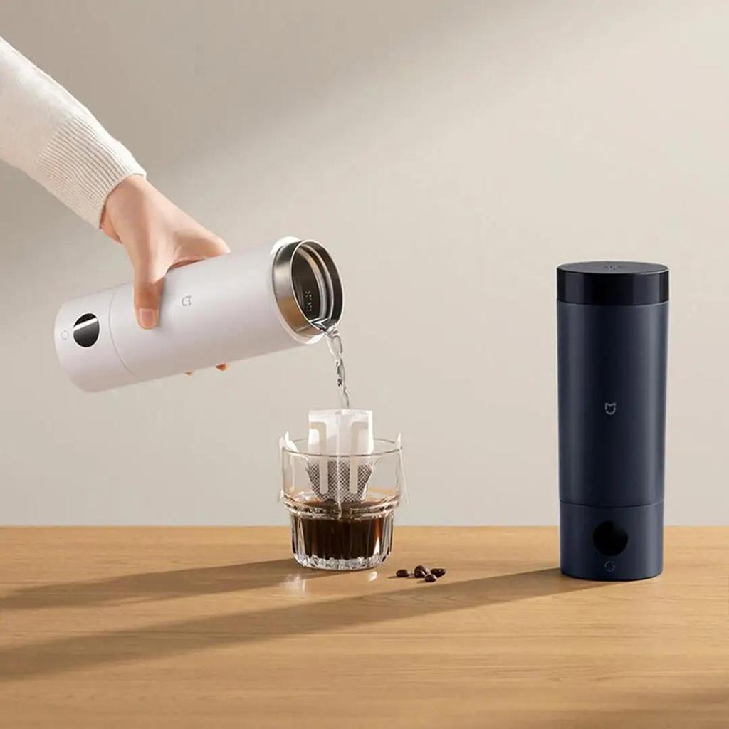 Xiaomi Портативный электрический чайник Mijia с 2 термосами, быстрый кипятильник объемом 350 мл, умный термоизолированный чайник для путешествий