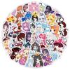 52 PCS Stickers Fairy Dream Leaf Lori Characters Including Princess Aizhen Suitable for Peripheral Decorations of Hand Accounts  Waterproof Stickers.