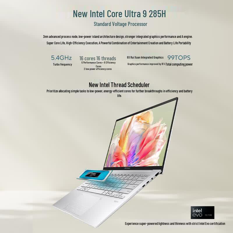 ASUS Zenbook 14 OLED AI Laptop (CN version)