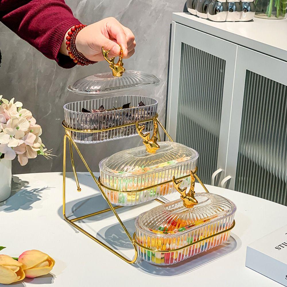 Transparent Fruit Tray Exquisite Storage Can Multipurpose Snack Storage Box Food