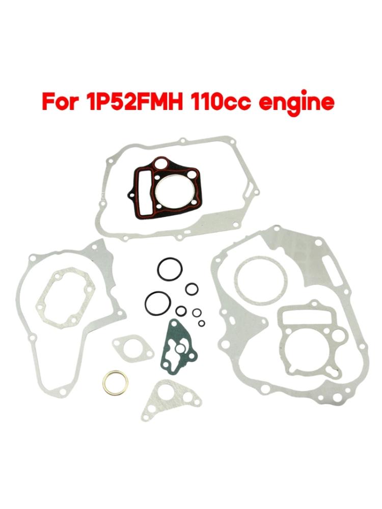 Совместим с 110CC велосипедом для бездорожья, картами, квадроциклами, цилиндром двигателя мотоцикла, топовым картером, статором, крышкой сцепления, комплектом прокладок