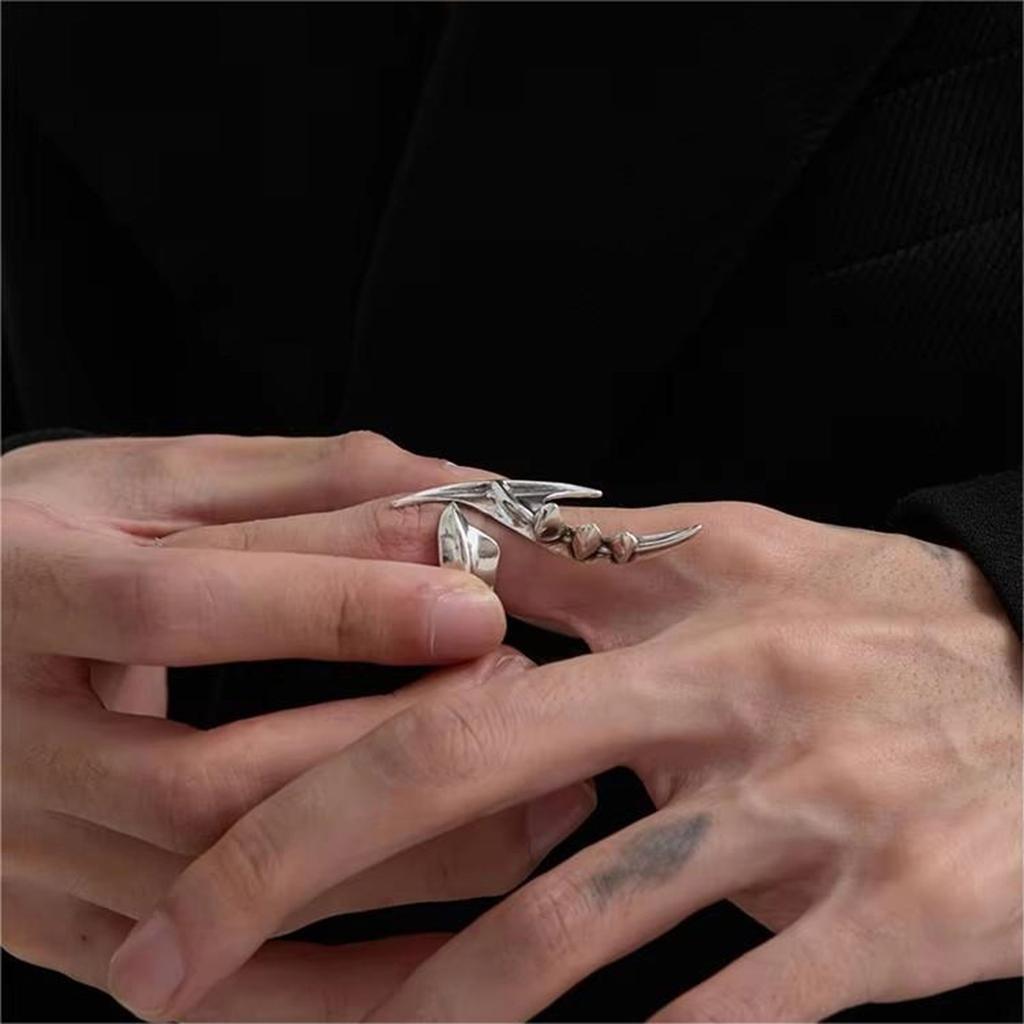 Fashionable Gothic Styles Patchwork Shaped Rings Jewelry Accessory for Men and Women Fashionable Jewelry Gifts