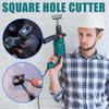 Electrical Box Hole Cutter Socket Slot Cutter Portable Stainless Steel Junction Box Cutout Saw Square Hole Puncher For Brick