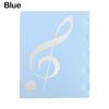 Flexible Stave Storage Holder 20Pages Music Clip Folder High-quality Music Score Folder