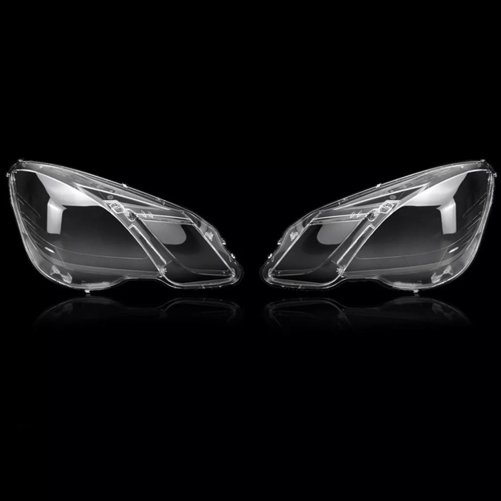 2PCS Front Headlight Glass Clear Cover For Mercedes Benz E-Class W212 2009-2014
