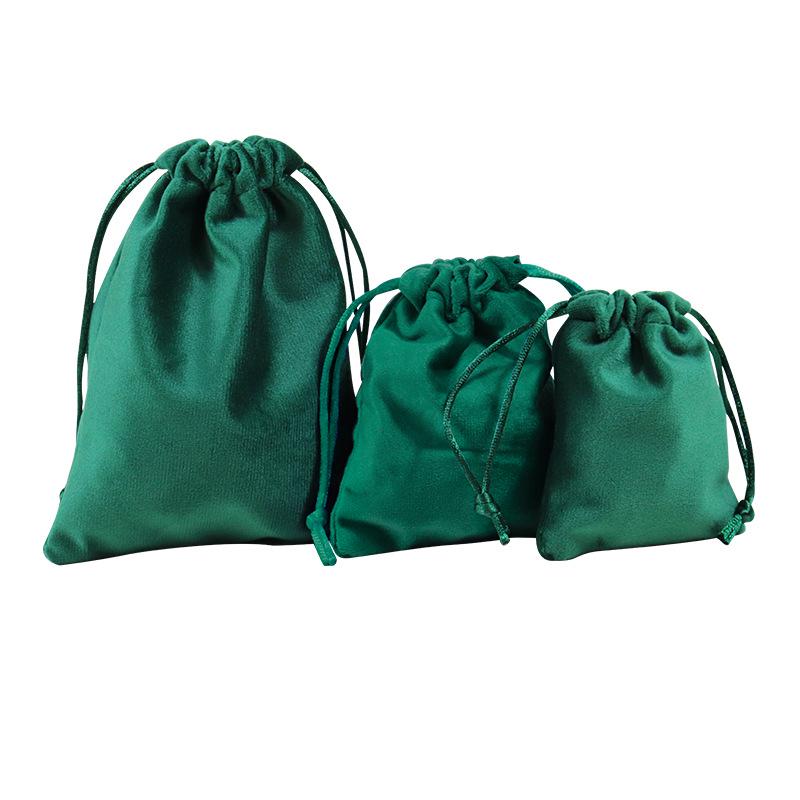 Velvet Drawstring Jewelry Bag - Earphones, Accessories, Dustproof, Storage Solution