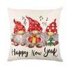 Christmas Pillow Cover New Polyester Printed Christmas Gift Home Sofa Cushion Cover Pillow