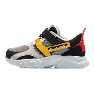 Li Ning Удобная модная износостойкая повседневная обувь Детская повседневная обувь Черный Желтый Красный YKCQ202-7