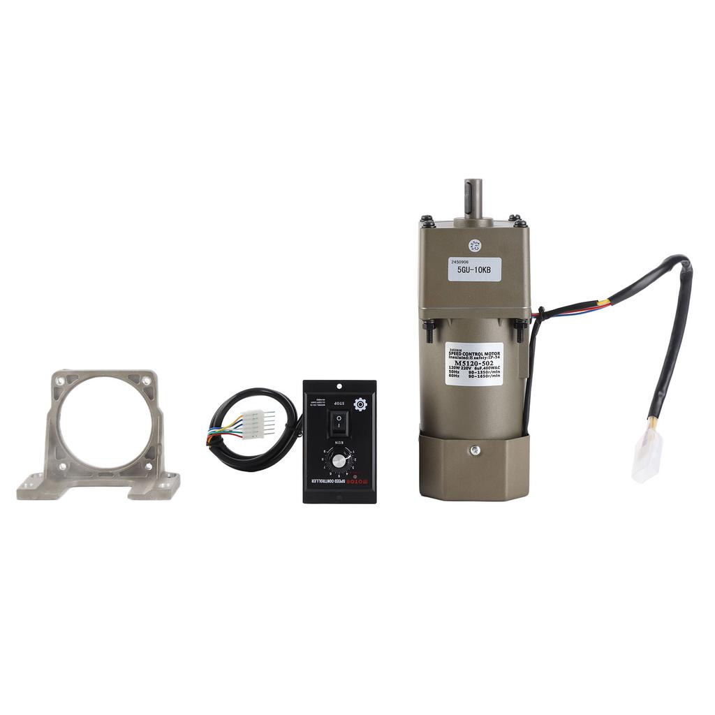 Регулируемый по скорости реверсивный мотор-редуктор с контроллером и кронштейном(Передаточное число 10K)