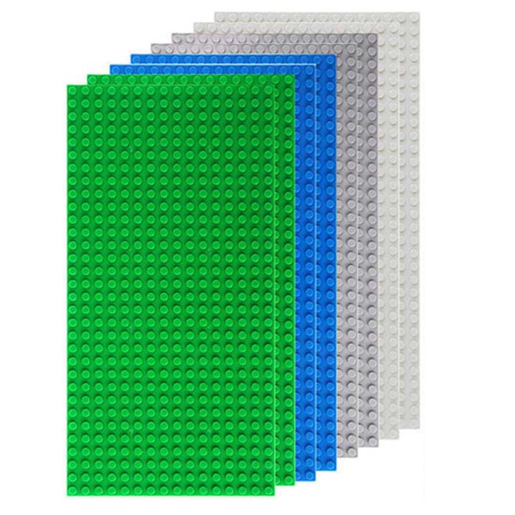 8 шт. 16x32 Точек Классические Базовые Пластины MOC DIY Пластиковые Кирпичи Основания Город Dimensions Строительные Блоки Фигурки Конструкторы