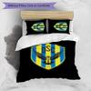 duhok sport club  Printed 3PCS Bedding Set Soft Breathable Duvet Cover Pillowcases Set Washable Bedroom Decor Home Gift