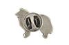 Collie Rough, Long-Haired Collie  - Silver-plated dog brooch, elegant pin, jacket lapel decoration by Art-Dog brand